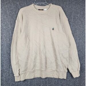 Sedgefield Crewneck Sweatshirt Womens L  Embroidered Crest Ribbed Knit Vintage